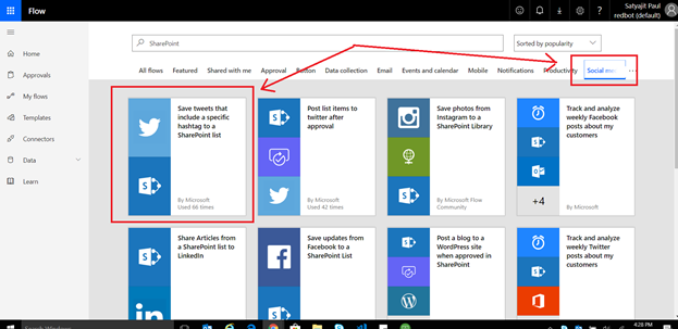 Create SharePoint List Items From Twitter Hashtags