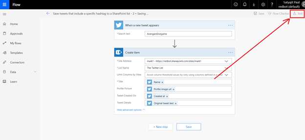 Create SharePoint List Items From Twitter Hashtags