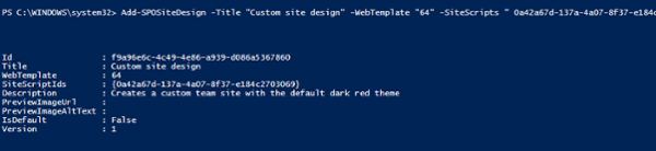 Create SharePoint Modern Team Site Using Site Scripts And Site Designs