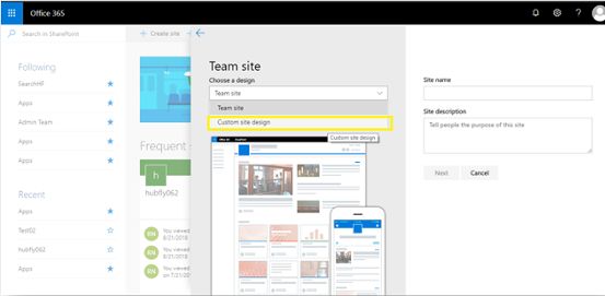 Create SharePoint Modern Team Site Using Site Scripts And Site Designs