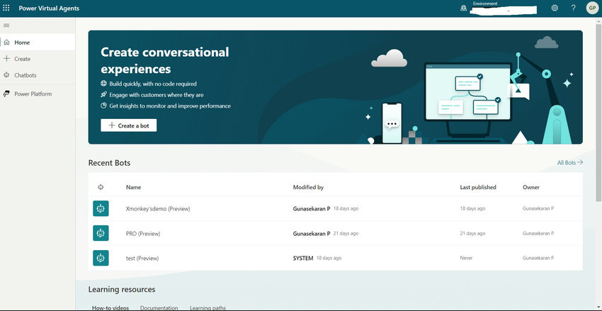 Power Virtual Agents