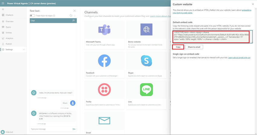 Power Virtual Agents