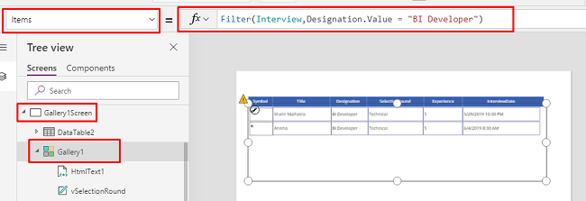 Create Single Display Or Edit Form For Multiple Galleries In PowerApps