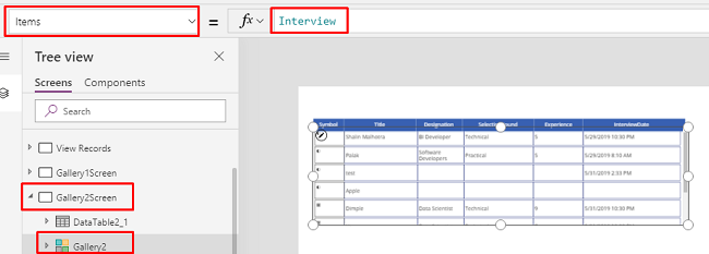 Create Single Display Or Edit Form For Multiple Galleries In PowerApps