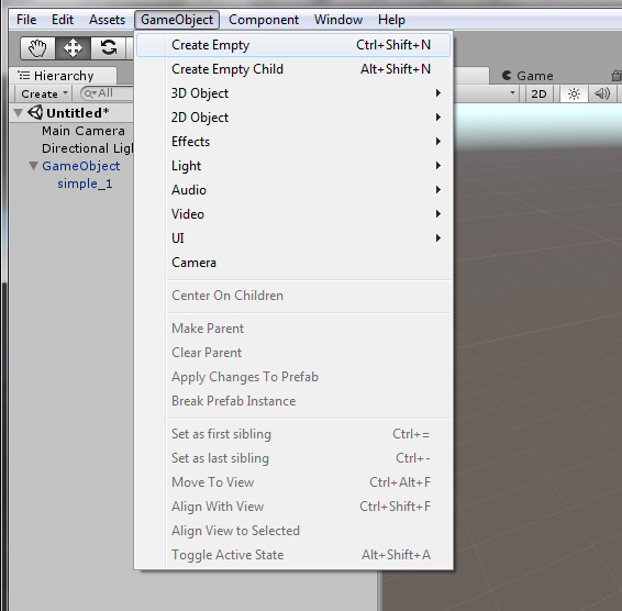 Create A Start Menu Scene Using C# Script In Unity 3D