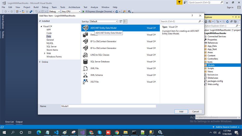 Create User Login And Registration Using Web API And React Hooks