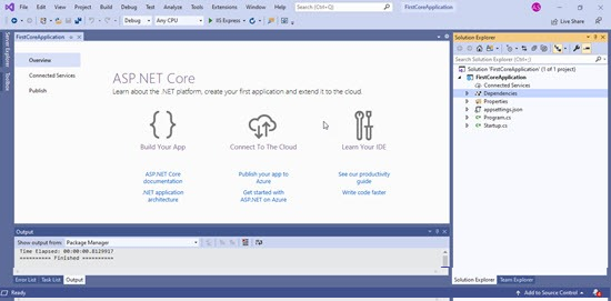 Create Your First Application With ASP.NET Core 3.1
