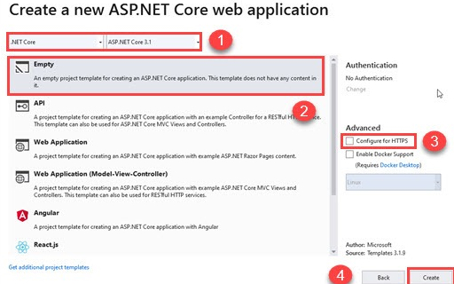 Create Your First Application With ASP.NET Core 3.1