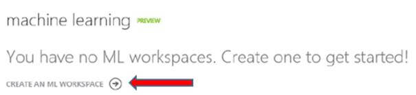 Machine Learning workspace