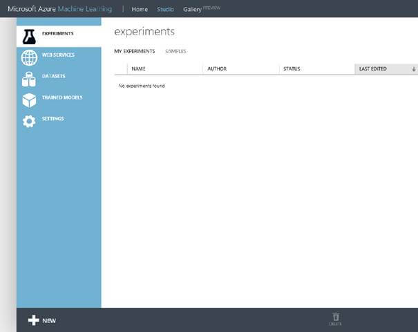 Machine Learning workspace