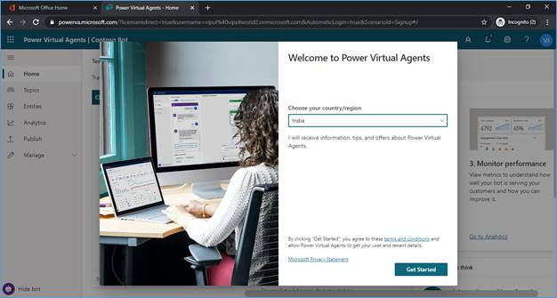 Create Your First Bot Using Microsoft Power Virtual Agents