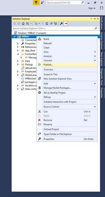 Create your own Azure Chat Bot 