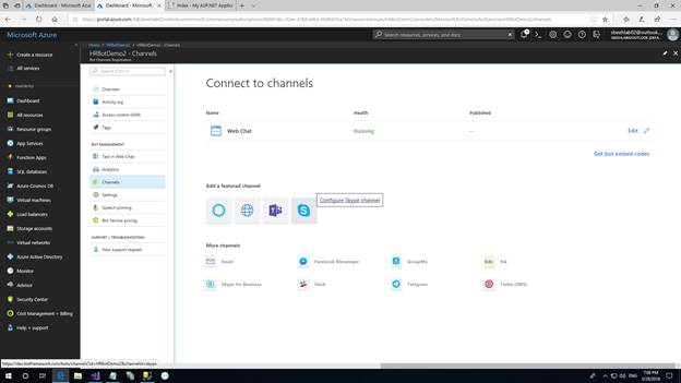 Create your own Azure Chat Bot 