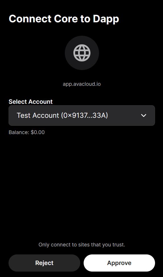 approve core connection