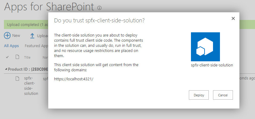 Create Your First WebPart Using SPFx Framework And Deploy It In SharePoint Online