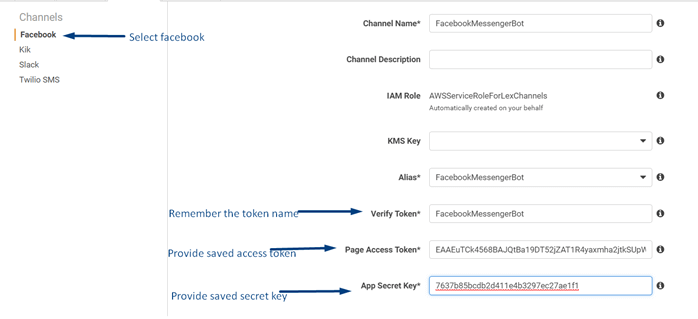 Creating A Chatbot Using Amazon Lex Service - Facebook Messenger Integration