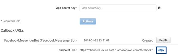 Creating A Chatbot Using Amazon Lex Service - Facebook Messenger Integration