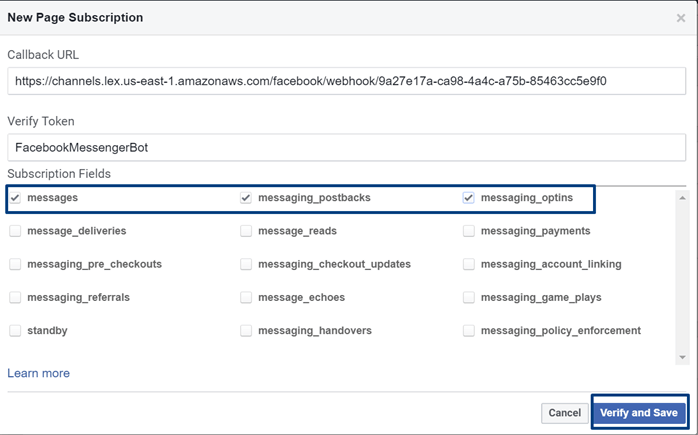 Creating A Chatbot Using Amazon Lex Service - Facebook Messenger Integration