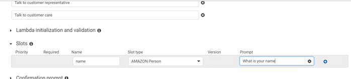 Creating A Chatbot Using Amazon Lex Service - Slots In AWS Lex