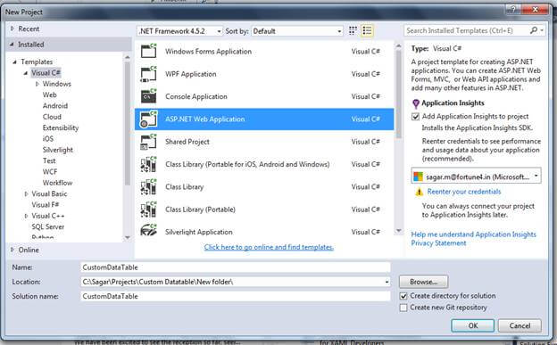 creating a Custom Datatable in MVC using Entity Framework and Jquery / Ajax