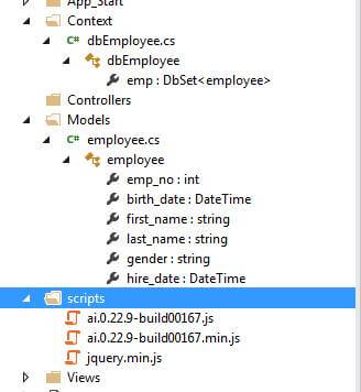 creating a Custom Datatable in MVC using Entity Framework and Jquery / Ajax
