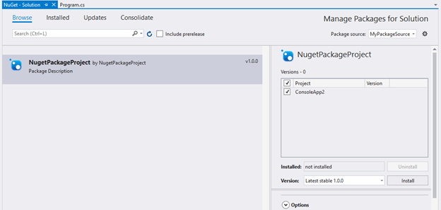 Creating a Local NuGet Package Repository