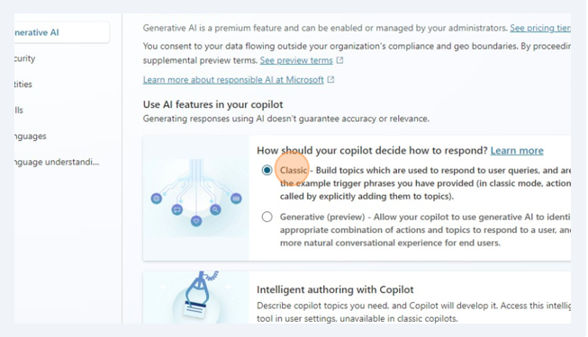 Classic - Build topics