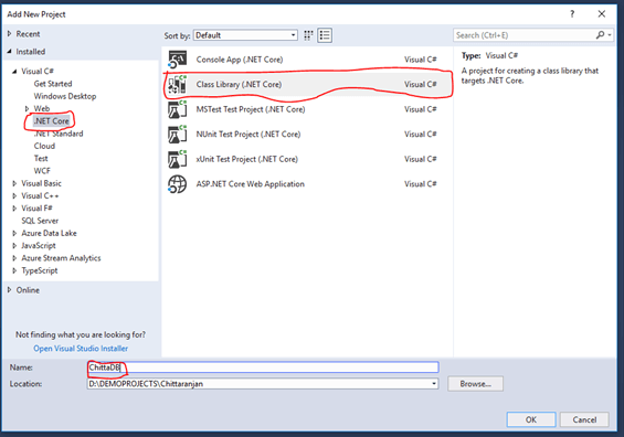 Creating A .NET Core 2.1 Class Library Project Using ADO.NET