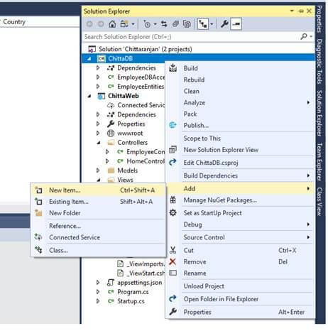 Creating A .NET Core 2.1 Class Library Project Using ADO.NET