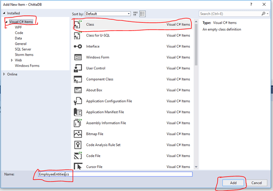 Creating A .NET Core 2.1 Class Library Project Using ADO.NET