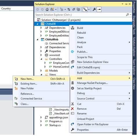 Creating A .NET Core 2.1 Class Library Project Using ADO.NET