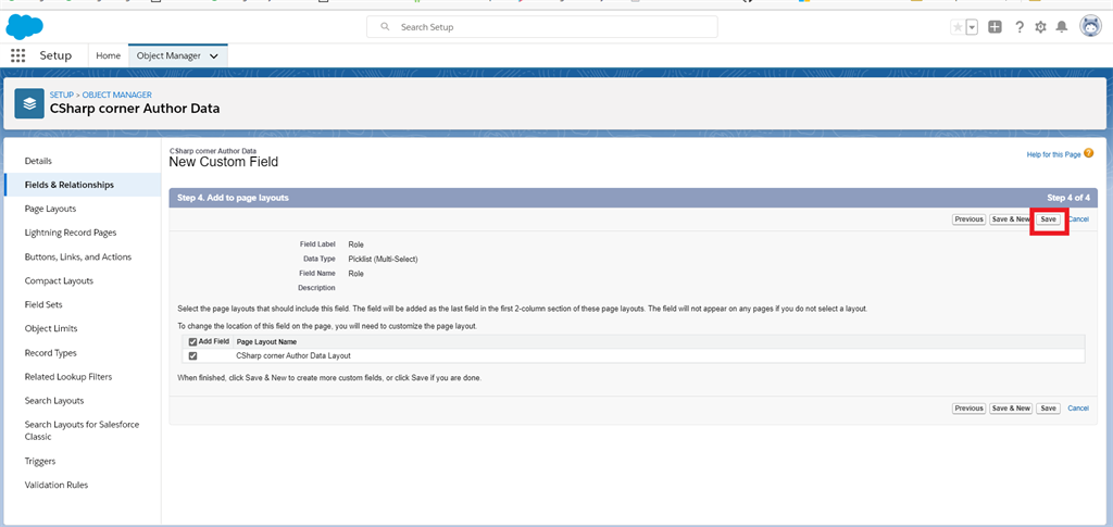 Creating A Picklist And Multiselect Picklist In Salesforce Object