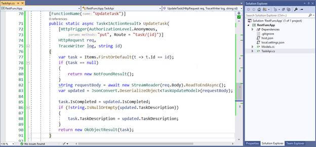 Creating A REST API With Azure Functions