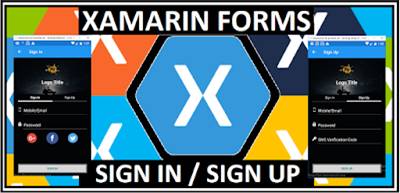 Xamarin.Forms SIGN IN/SIGN UP