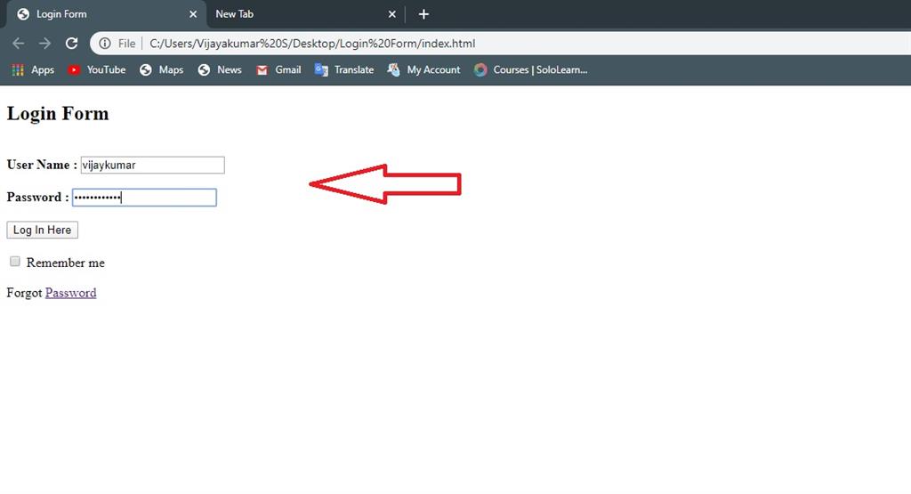 How to Create a Simple Login Page in HTML with CSS Code