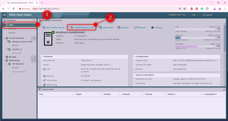 Create a New Virtual Machine with Wizard