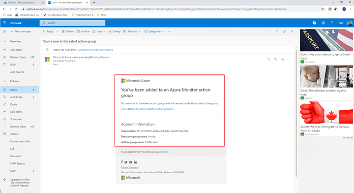 Creating Alerts In Microsoft Azure