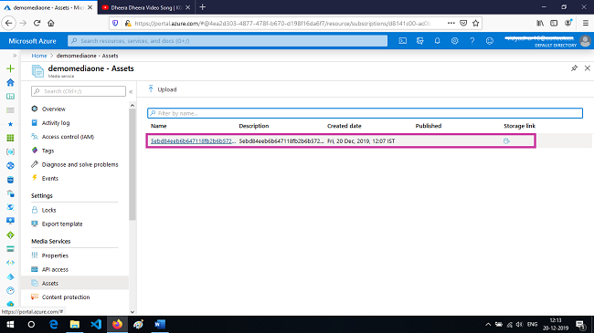 Overview Of Azure Media Services With Uploading A File
