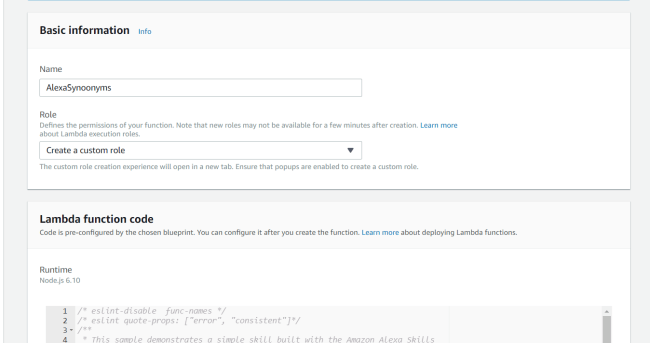 Creating An Alexa Skill