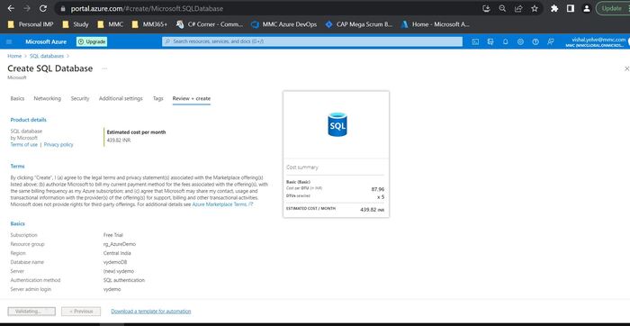 Validation initialize 