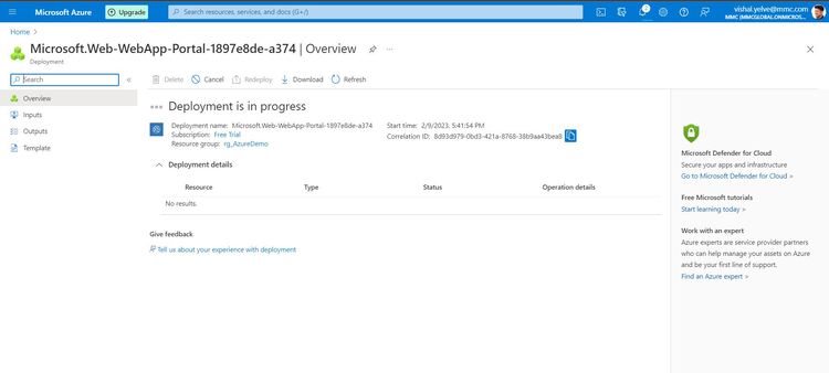 Deployment in progress