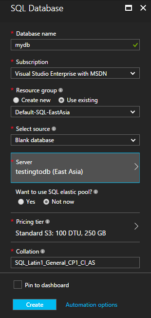 Creating And Using Azure SQL Server And Azure SQL Database