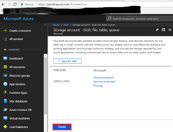 Creating Azure Blobs using ASP.NET Core C# Console Application