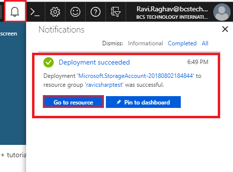 Creating Azure Blobs using ASP.NET Core C# Console Application