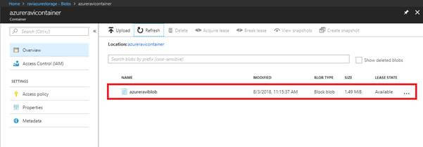 Creating Azure Blobs using ASP.NET Core C# Console Application