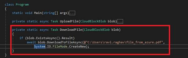 Creating Azure Blobs using ASP.NET Core C# Console Application