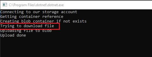 Creating Azure Blobs using ASP.NET Core C# Console Application