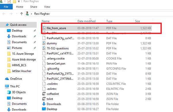 Creating Azure Blobs using ASP.NET Core C# Console Application