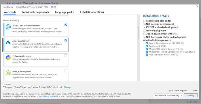 Creating Azure Functions In Visual Studio 2017 - HTTP Triggered Azure Functions
