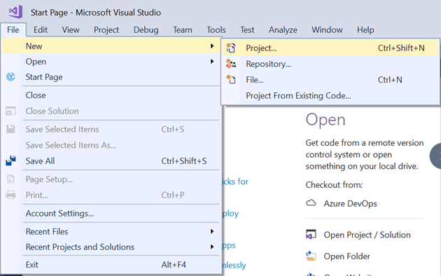 Creating Azure Functions In Visual Studio 2017 - HTTP Triggered Azure Functions